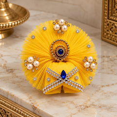 Designer Laddu Gopal Pagdi / Mukut Set of 4 (Multicolor, Stone Work)