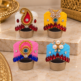Laddu Gopal Mukut/Kalka & Pearl Design/ Pack of 4 / Size 5