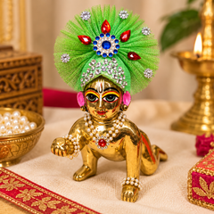 Laddu Gopal Mukut / Set of 12 / Size 0 / Size 1