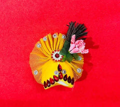 Gopal mukut with peacock feather / Size-3 / Set-4