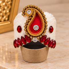 Laddu Gopal Mukut/Kalka & Pearl Design/ Pack of 4 / Size 5